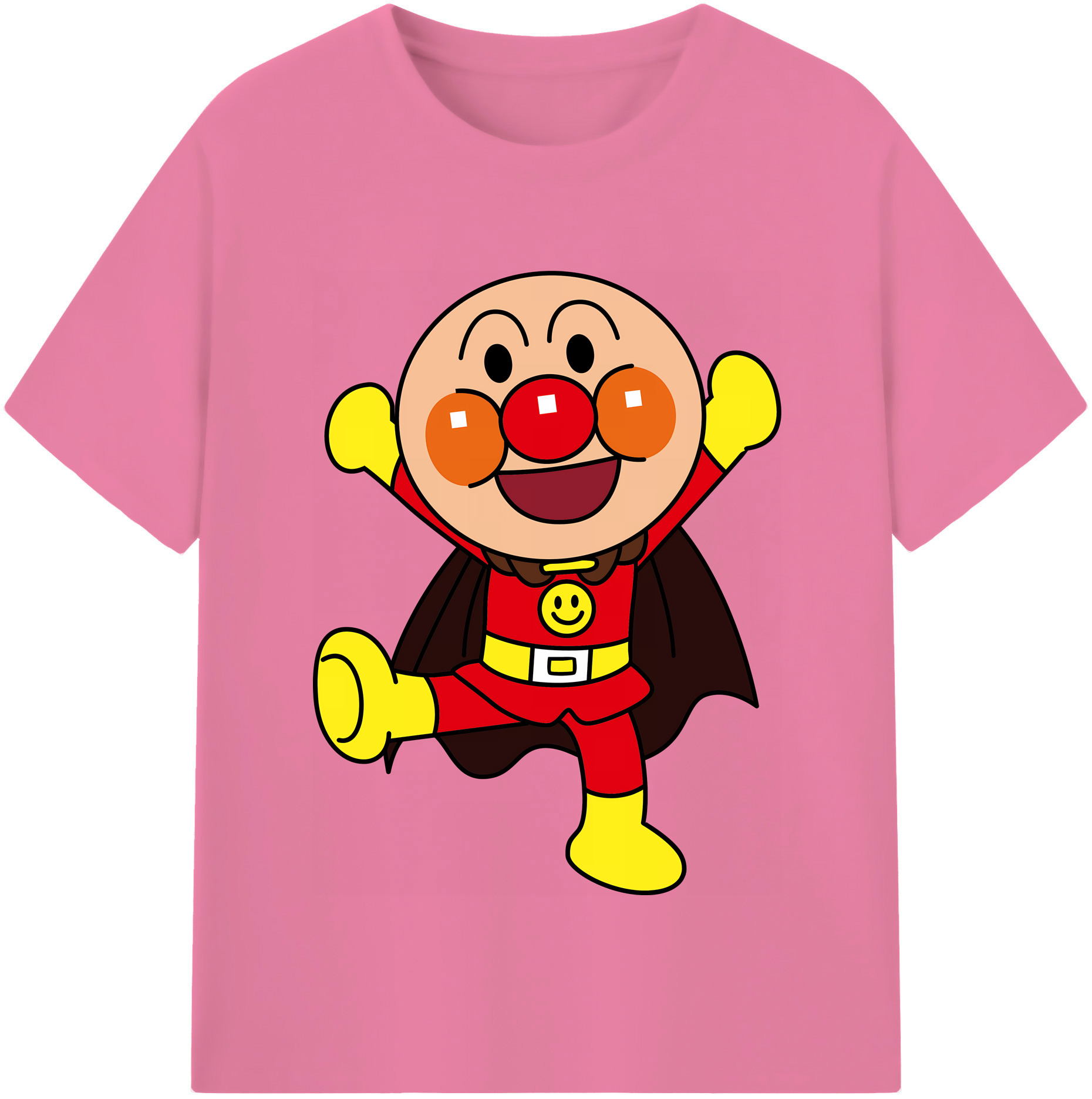 （画像用） アンパンマン Anpanman 綿100％半袖Tシャツ（フロントプリント）